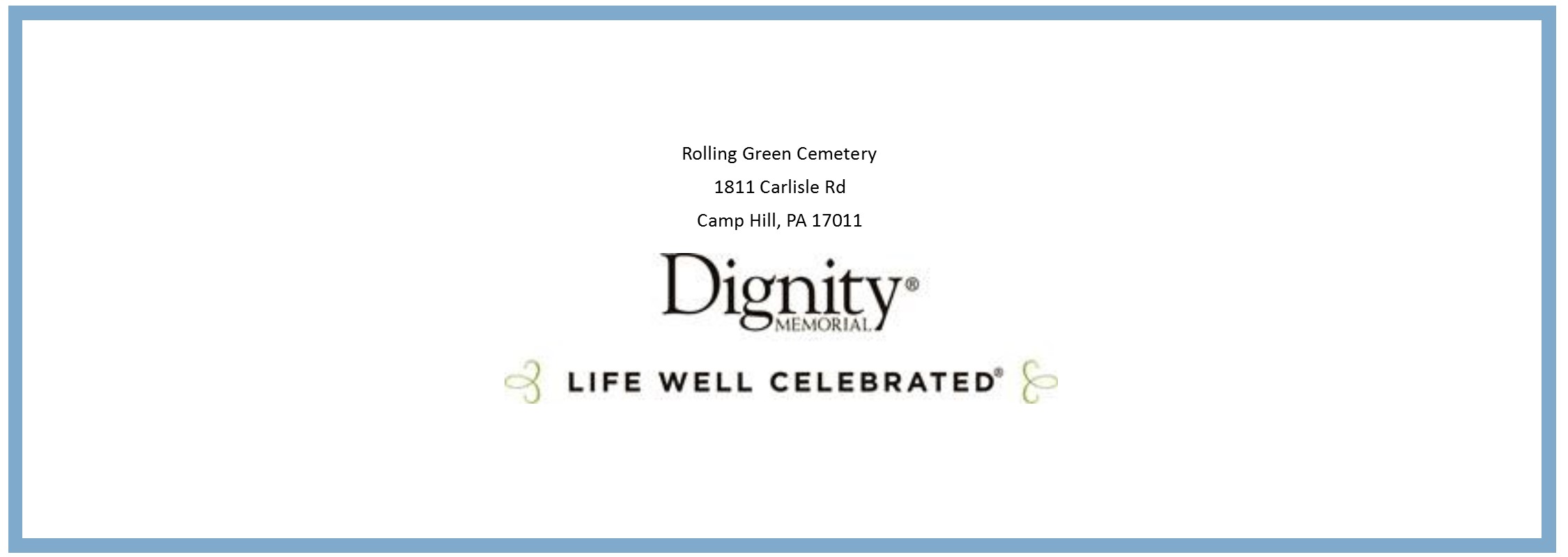 Founding Member Spotlight: Rolling Green Cemetery - West Shore Chamber of  Commerce